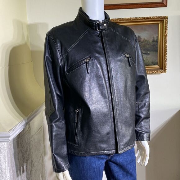 Bod & Christensen Leather Moto Jacket - Picture 3 of 16